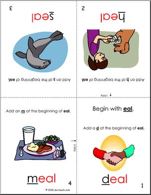 eal Words Foldable Booklet (color) (k-1) Words from Words