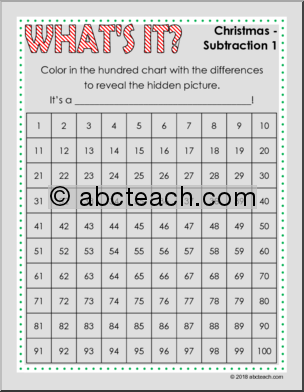 What’s It? Christmas – Subtraction