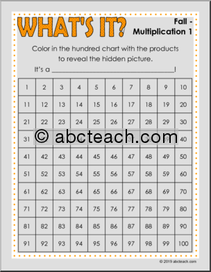 What’s It? Fall – Multiplication