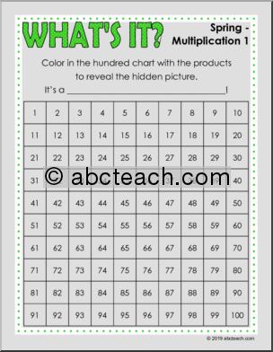 What’s It? Spring – Multiplication