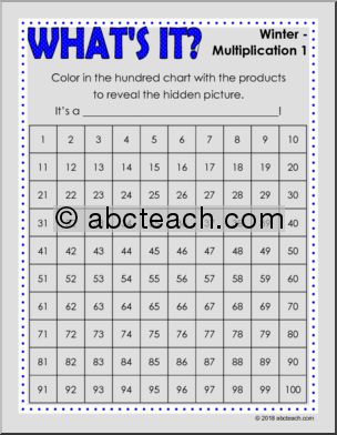 What’s It? – Winter – Multiplication