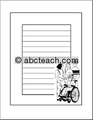 Border Paper: Children with wheelchair (elementary)