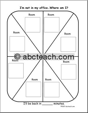 Where Am I? – Floating Teacher Chart (blank)