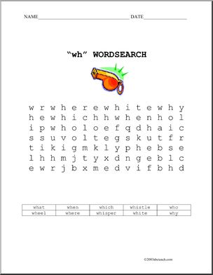 Word Search: “wh”