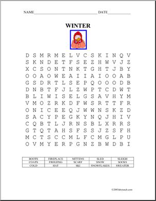 Word Search: Winter