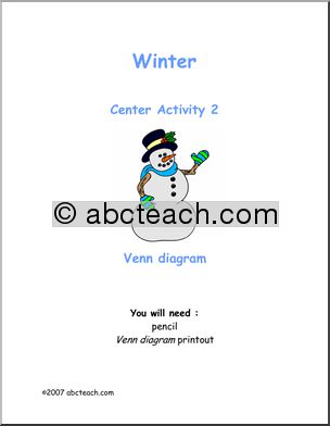 Winter – Venn Diagram Learning Center