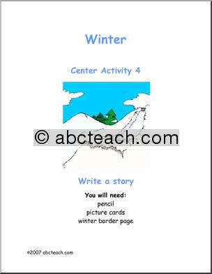 Winter – Picture Prompt Learning Center