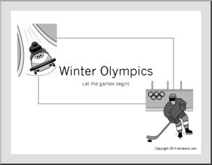 Winter Olympics: Research Template (b&w)