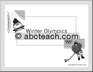 Winter Olympics: Research Template (b&w)