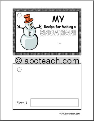 Story Sequence: Snowman (primary)