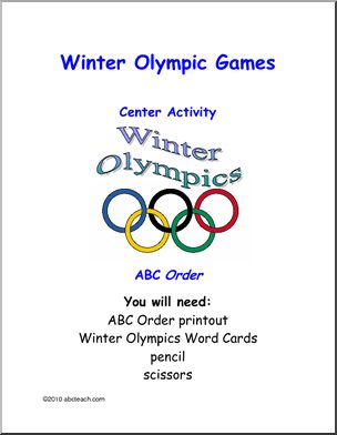 Learning Center: Winter Olympics ABC Order
