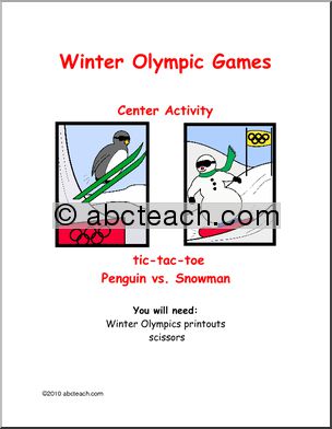 Learning Center: Winter Olympics TicTacToe