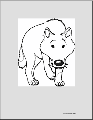 Coloring Page: Wolf