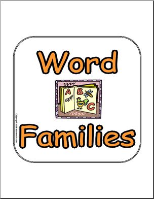 Word Families Sign