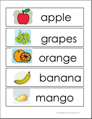 Word Wall: Fruit