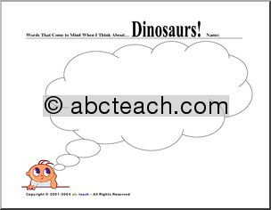 Brainstorm: Dinosaurs (primary-elem)
