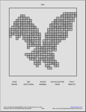 Word Search: Bats