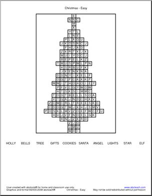 Word Search: Christmas (easy)