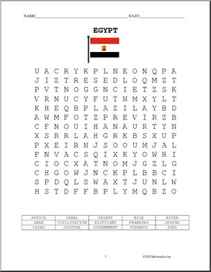 Word Search: Egypt