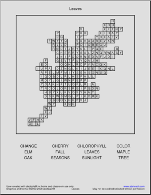 Word Search: Leaves