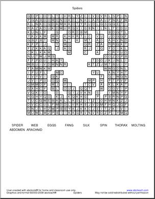 Word Search: Spiders