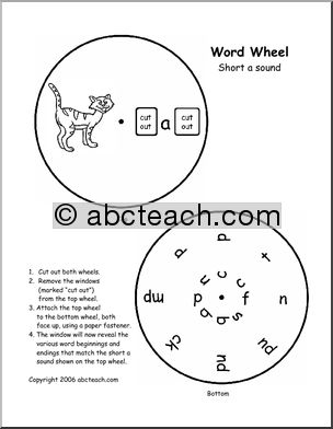 Word Wheel: Vowels – short A words