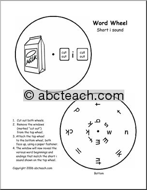 Word Wheel: Vowels – short I words