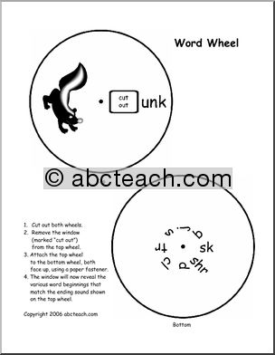 Word Wheel: UNK words