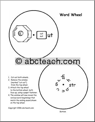 Word Wheel: UT words