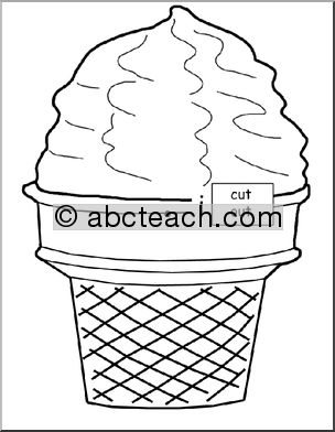 Word Wheels:  Ice Cream Cone Shape (beginning “i” sound)