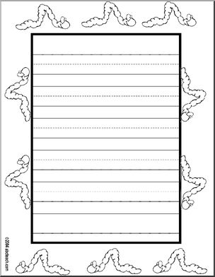 Border Paper: Worms(primary lines)