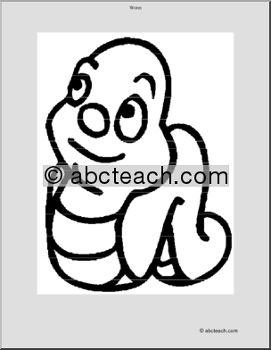 Coloring Page: Worm