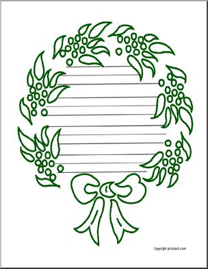 Shapebook: Holiday Wreath (primary)
