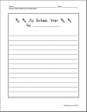 Writing Paper: My School Year