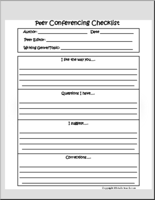 Forms: Peer Conferencing (grades 3-5)