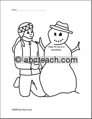 Build a Snowman Writing Prompt