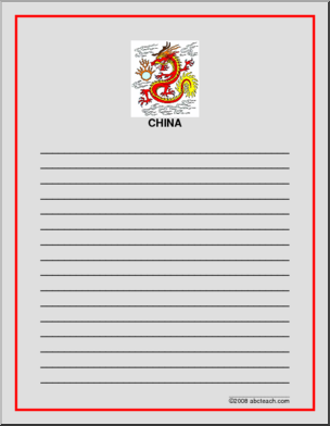 Writing Paper: China – dragon