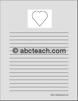 Writing Paper: Heart