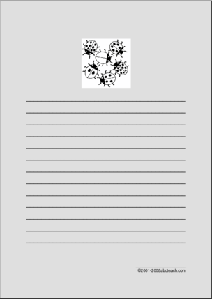 Ladybugs (elem) Writing Paper