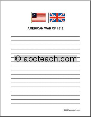 Writing Paper: American War of 1812 (elem)