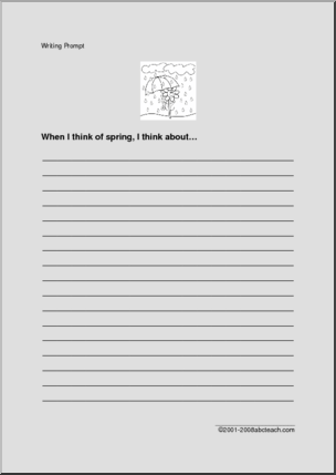 Writing Prompt: Spring (elementary)