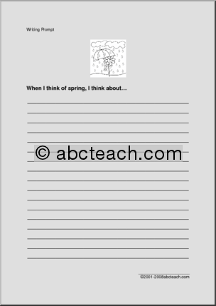 Writing Prompt: Spring (elementary)