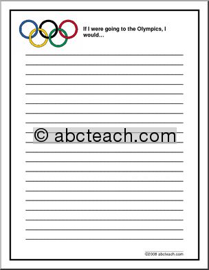 Writing Prompt: Olympics (elementary)