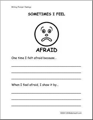 Writing Prompt: Emotion – Afraid (primary)