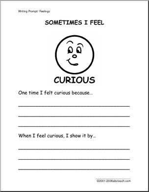 Writing Prompt: Emotion – Curious (primary)
