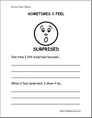 Writing Prompt: Emotion – Surprised (primary)