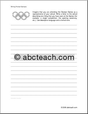 Writing Prompt: Olympics (set)