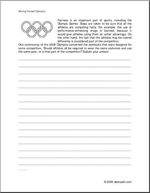 Writing Prompt: Olympics – Fairness and Competition