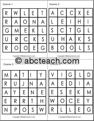 Game: Search a Word 5 x 5 (sets)