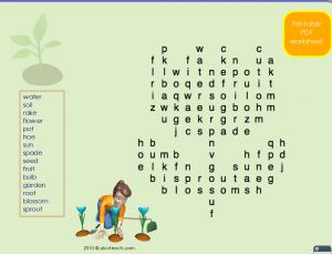 Interactive: Flipchart: Word Search: Tulip (easy)